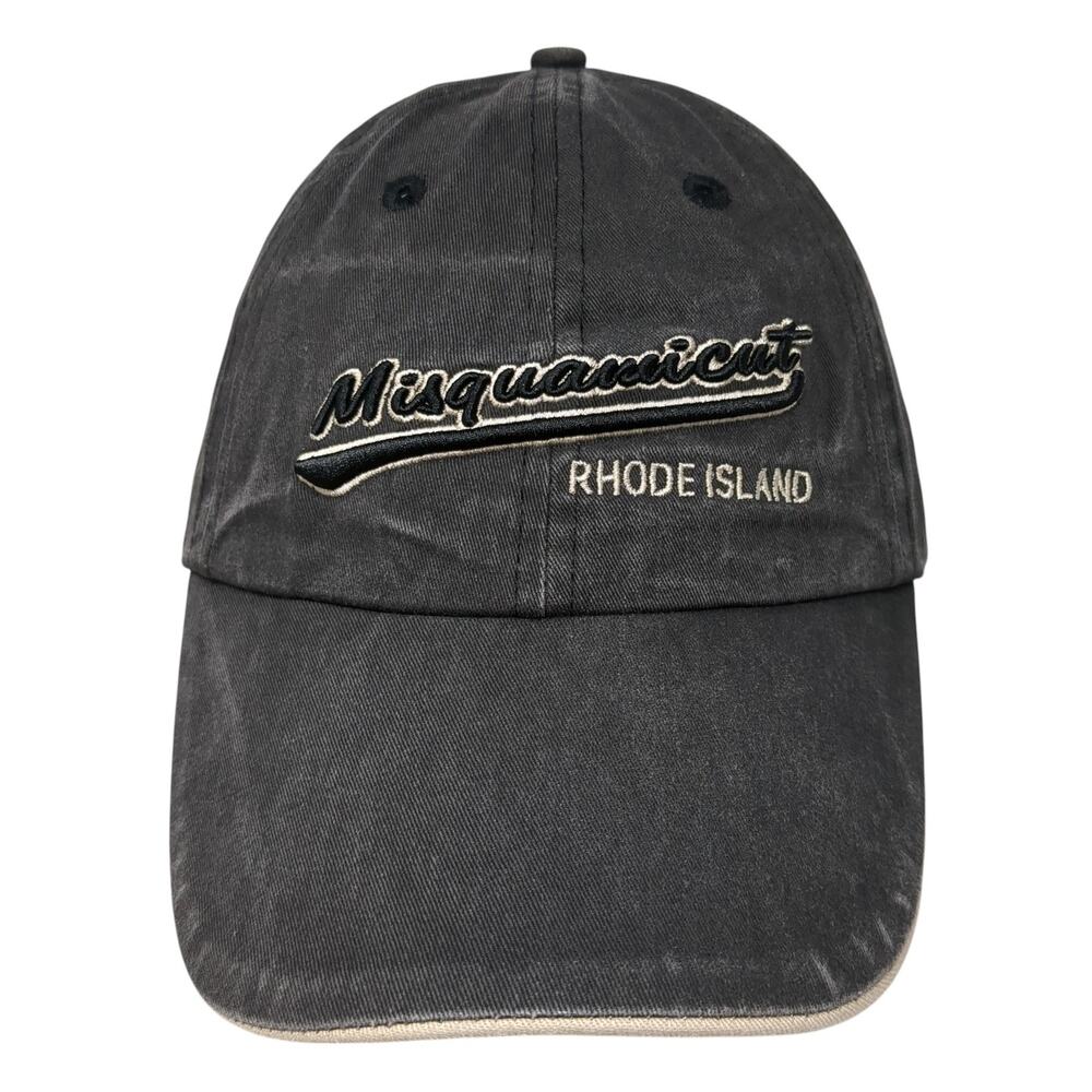 Misquamicut Rhode Island Baseball Cap Gray One Size Adjustable Jacobson Hat